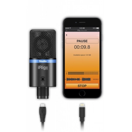 Изображение 3 (Компактный конденсаторный микрофон IK MULTIMEDIA iRig Mic Studio - Black)