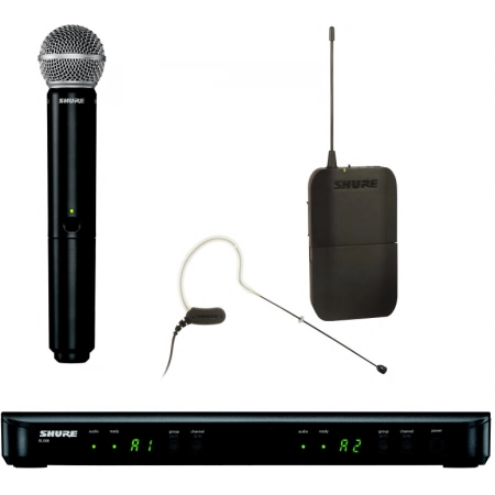 Изображение 1 (Двухканальная радиосистема Shure BLX1288E/MX53 M17 662 - 686 MHz)