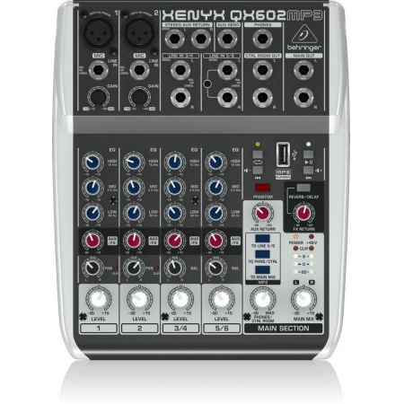 Изображение 1 (Микшерный пульт Behringer XENYX QX602MP3)