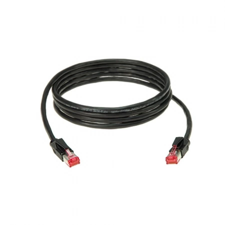 Патч-кабель Klotz CP5RR1P005 Patchcable CAT5e PUR 5m black 2x RJ45