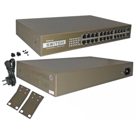Сетевой коммутатор 24-портовый Gigabit Etherne ComOnyx CO-SW24GFv2