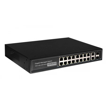 Коммутатор 16-портовый Gigabit Ethernet с PoE OSNOVO SW-8182/L(300W)