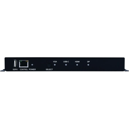 Изображение 3 (Передатчик, коммутатор c автопереключением сигналов HDMI, DP, USB Type-C, VGA с аудио, ИК и RS-232 в витую пару CAT5e Cypress CH-1539TXPLPD)