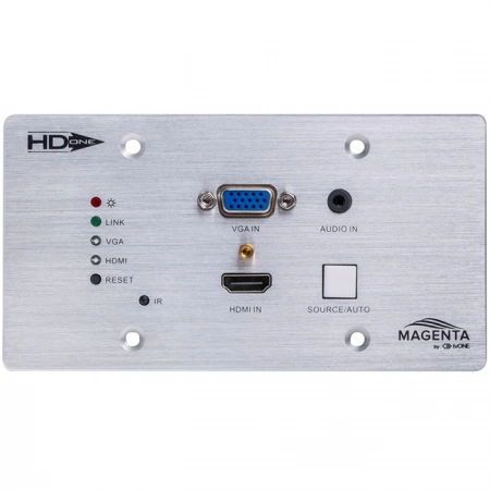 Изображение 1 (Передатчик, масштабатор, коммутатор сигналов HDMI, VGA с аудио, ИК и RS-232 в витую пару CAT6, HDBaseT TVOne MG-WP-611-EU)