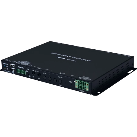 Изображение 1 (Передатчик / приемник сигналов HDMI 4Kх2K/60, DisplayPort (YUV 4:2:0) с работой по витой паре CAT5e и по оптическому кабелю Cypress CH-U331TR)