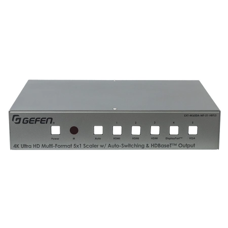 Изображение 5 (Мультиформатный процессор сигналов VGA, 3 х HDMI, DisplayPort и аудио в сигналы HDBaseT, HDMI и аудио Gefen EXT-4K600A-MF-51-HBTLS)