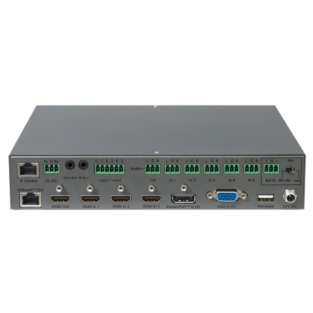 Изображение 4 (Мультиформатный процессор сигналов VGA, 3 х HDMI, DisplayPort и аудио в сигналы HDBaseT, HDMI и аудио Gefen EXT-4K600A-MF-51-HBTLS)