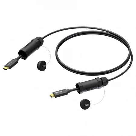 Гибридный (волоконно-оптический + медный) армированный кабель HDMI 2.0 Procab PRV220A/50