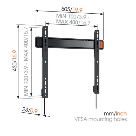 Изображение 4 (Настенное ультратонкое крепление для дисплея Vogels WALL 3205)