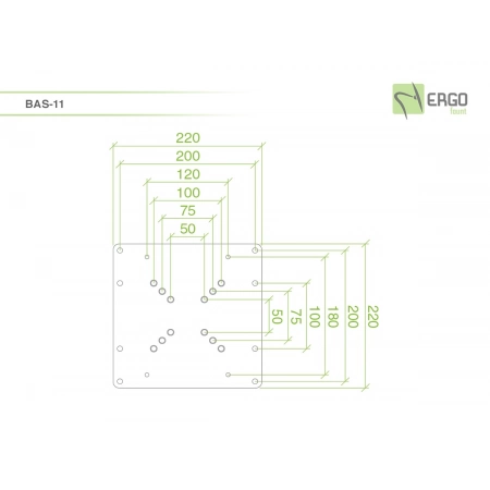 Изображение 2 (Переходной адаптер для дисплеев ErgoFount BAS-11)