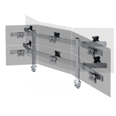 Изображение 12 (Настольное крепление спина-к-спине для 12 мониторов ErgoFount TBBS-1200WG)