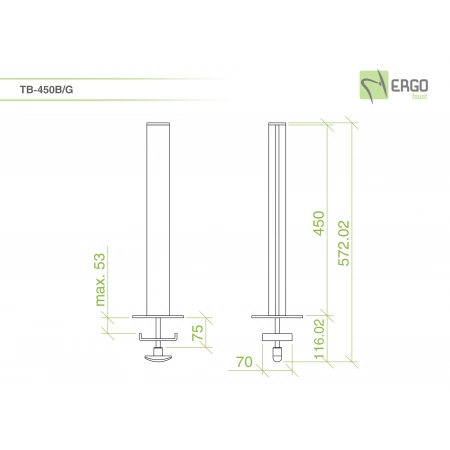 Изображение 2 (Основание крепления ErgoFount TB-450B/G)