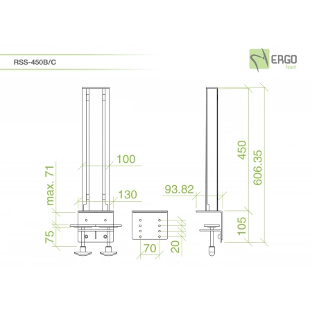 Изображение 2 (Основание для крепления серии RSS ErgoFount RSS-450B/C)