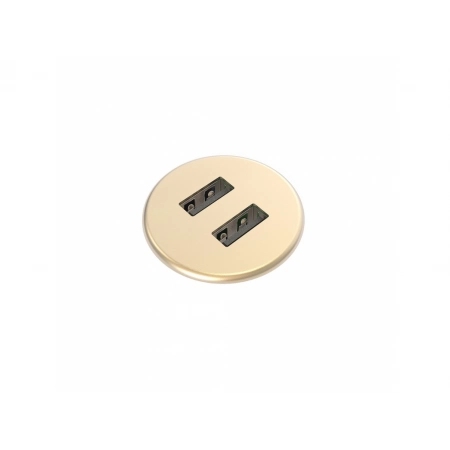 Встраиваемая металлическая зарядная станция серии Powerdot с 2xUSB Kondator 935-PM30M