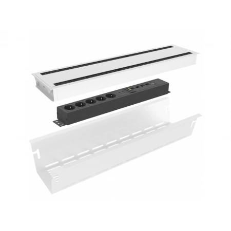 Изображение 1 (Комплект розеточной станции Conference Large серии Axessline с лючком Kondator 935-K46DW)