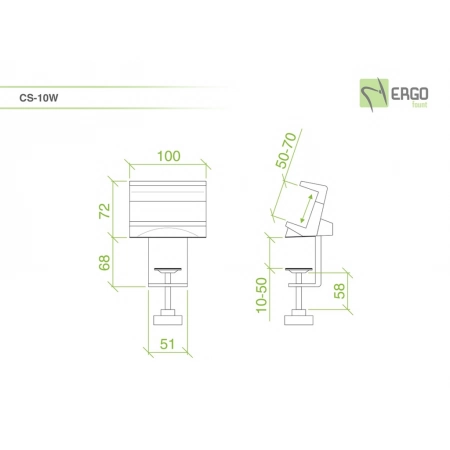 Изображение 2 (Настольное крепление для сетевого фильтра ErgoFount CS-10W)