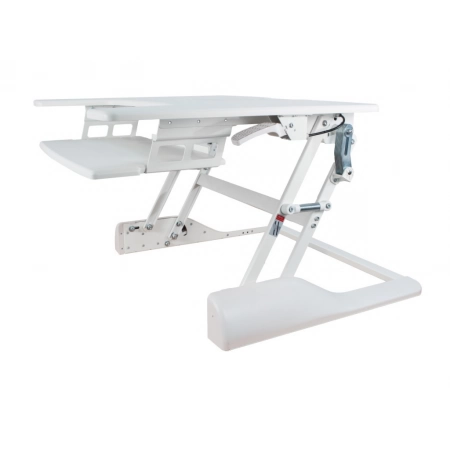 Изображение 10 (Настольная подставка под компьютер для работы стоя и сидя с полкой для клавиатуры ErgoFount BSSD-76 White)