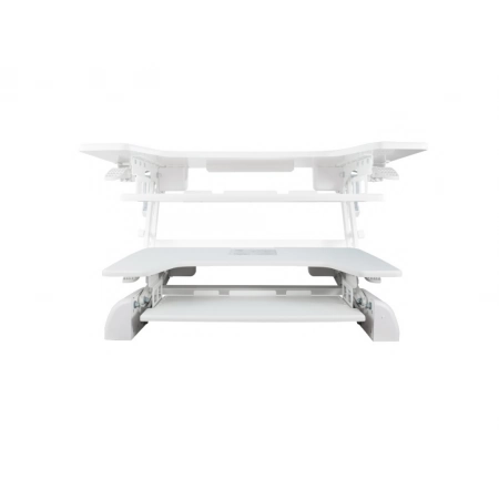 Изображение 8 (Настольная подставка под компьютер для работы стоя и сидя с полкой для клавиатуры ErgoFount BSSD-76 White)