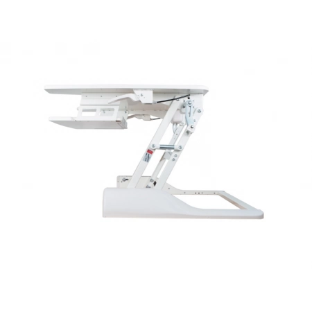 Изображение 6 (Настольная подставка под компьютер для работы стоя и сидя с полкой для клавиатуры ErgoFount BSSD-76 White)