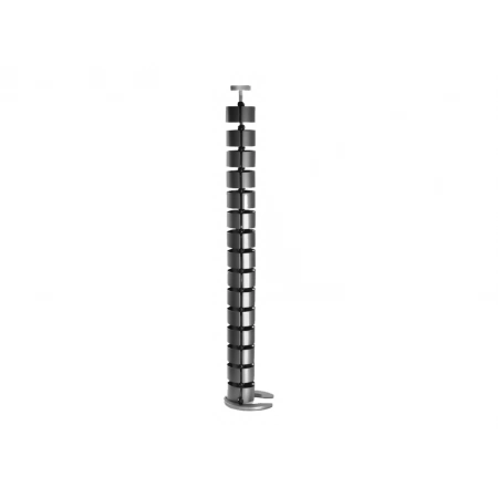 Вертикальный металлический гибкий кабель-канал ErgoFount CS-BLACK