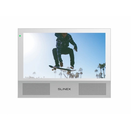 Монитор домофона цветной с функцией свободные руки SLINEX Sonik 7 (White+Silver)