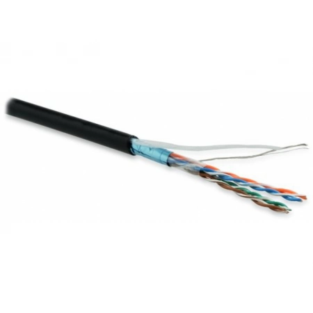 Кабель витая пара (LAN) для структурированных систем связи Hyperline FUTP4-C5E-P26-IN-LSZH-BK-100