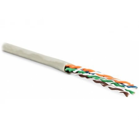 Кабель витая пара (LAN) для структурированных систем связи Hyperline UUTP4-C5E-P24-IN-LSZH-GY-100