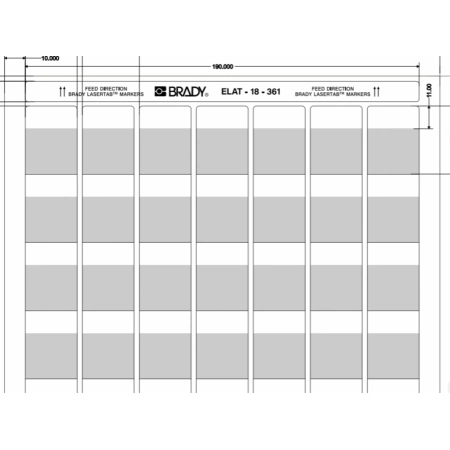 Этикетка Brady ELAT-18-361-2.5 (уп. 2500 шт.)