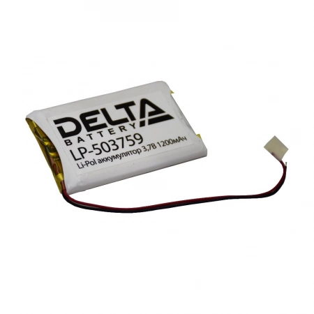Аккумулятор литий-полимерный призматический Delta Delta LP-503759