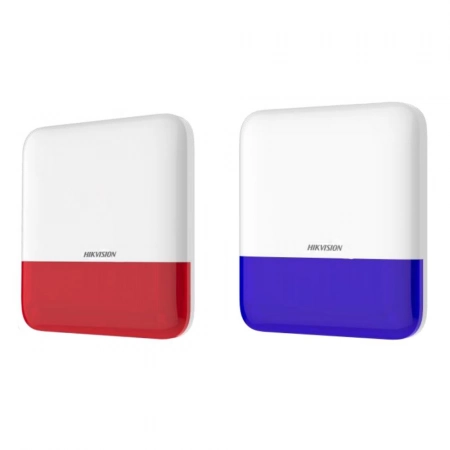 Оповещатель свето-звуковой радиоканальный уличный Hikvision DS-PS1-E-WE Red Indicator
