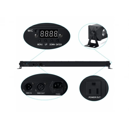 Изображение 2 (Светодиодная RGBW панель, 24 х 4 Вт Xline Light LED BAR 2404)