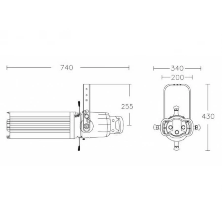 Изображение 2 (Прожектор профильный XLine Light D PROFILE LIGHT 15°/30° ZOOM (BLK))