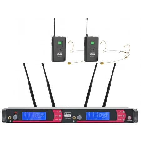 Радиосистема двухканальная c двумя поясными передатчиками Xline MD-968B