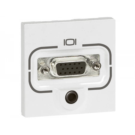Розетка HD15 + разъём jack 3,5 мм Legrand 078774