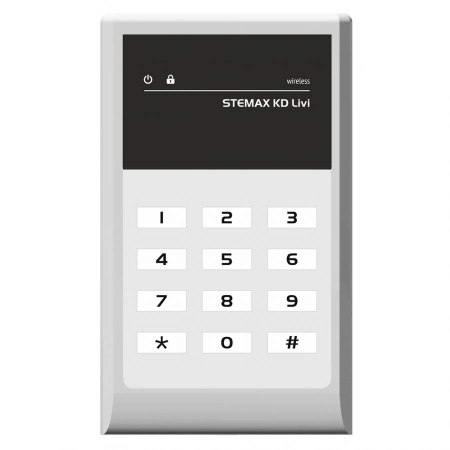 Беспроводная кнопочная кодовая панель Стелс НПП STEMAX KD Livi (серый)