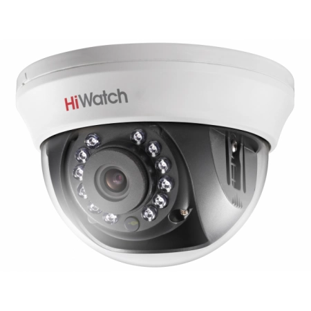 Бюджетная видеокамера мультиформатная купольная HiWatch DS-T201(B) (2.8мм)