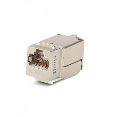 Вставка Keystone Jack RJ-45 Hyperline KJNE-8P8C-C6-90-SH-F-WH