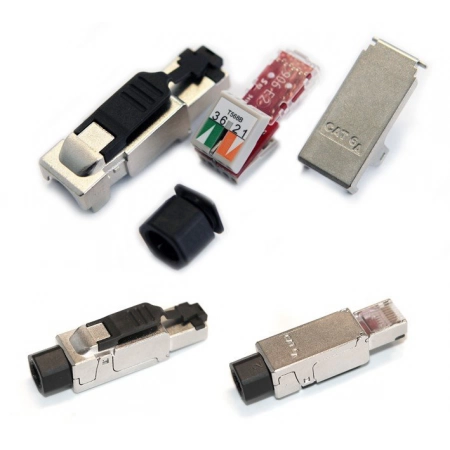 Разъем RJ-45 Hyperline PLUF-8P8C-S-C6-SH