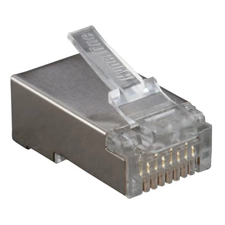 Разъем RJ-45 Hyperline PLUG-8P8C-U-C6-SH-100 (100 шт)