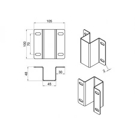 Кронштейн CAME CAME 001PSGRM002