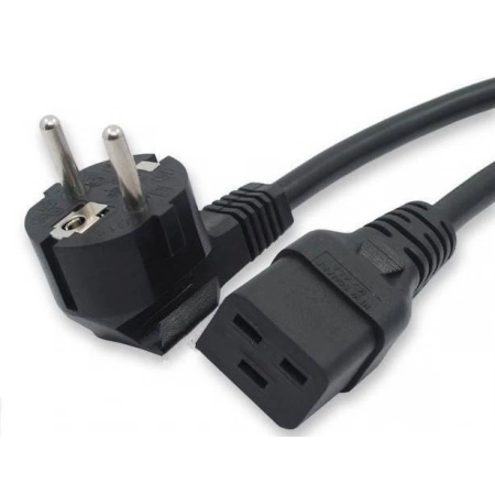 Кабель питания Hyperline PWC-IEC19-SHM-3.0-BK