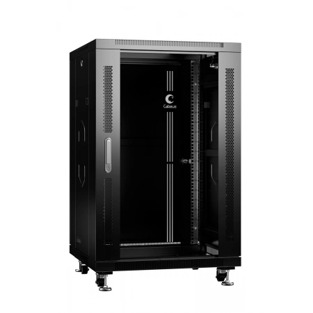 Шкаф напольный 19-дюймовый, 18U CABEUS SH-05C-18U60/60-BK (8555c)