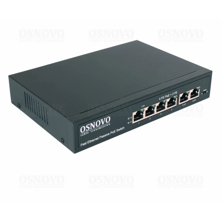Коммутатор Fast Ethernet на 6 портов OSNOVO SW-20600/A(80W)