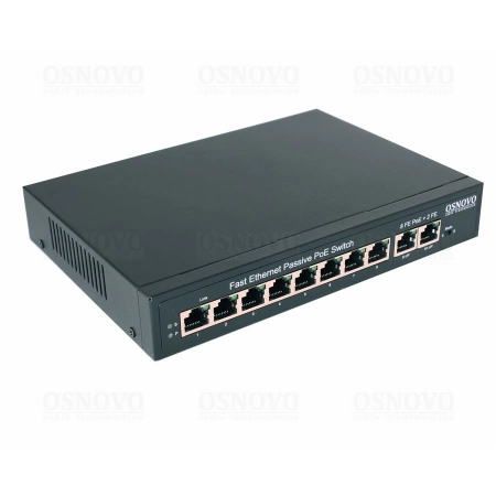 Коммутатор Fast Ethernet на 10 портов OSNOVO SW-21000/A(120W)