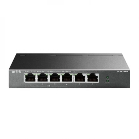Коммутатор 6-портовый с РоЕ Tp-link TL-SF1006P