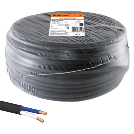 Кабель силовой огнестойкий, не распространяющий горение, с низким дымо- и газовыделением РЭМЗ ВВГ-П нг(А)-LS 2х2,5 ок(N)-0,66 ГОСТ