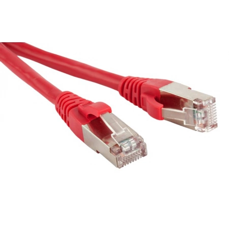 Патч-корд медный Hyperline PC-LPM-STP-RJ45-RJ45-C5e-1M-LSZH-RD