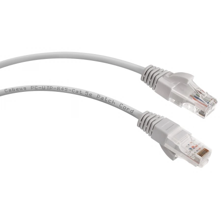 Патч-корд медный CABEUS PC-UTP-RJ45-Cat.5e-1.5m (7212c)