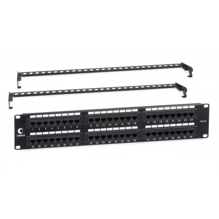 Патч-панель CABEUS PL-48-Cat.6-Dual (7447c)