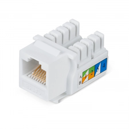 Вставка Keystone Jack RJ-45 CABEUS KJ-RJ45-Cat.5e-90 (7008c)